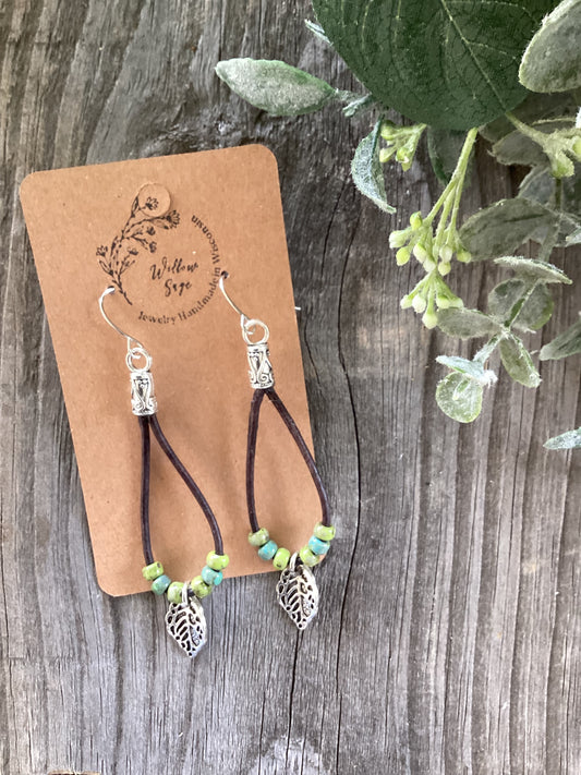 Leather earrings