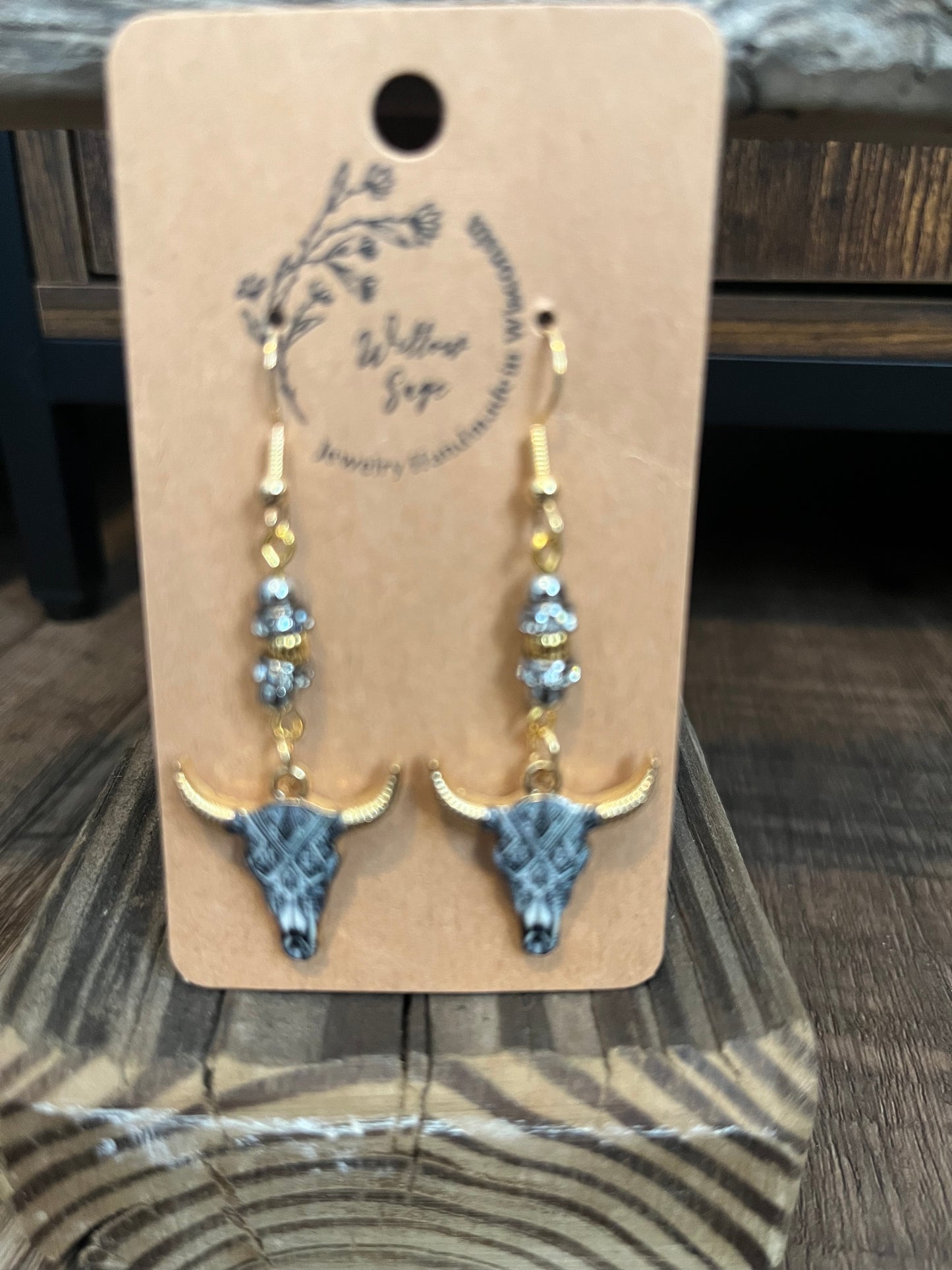 Aztec bull earring