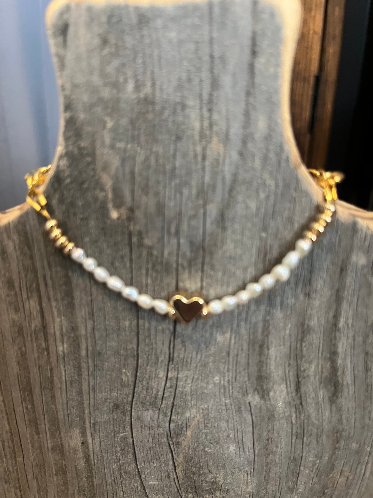 Pearl and Heart bracelet