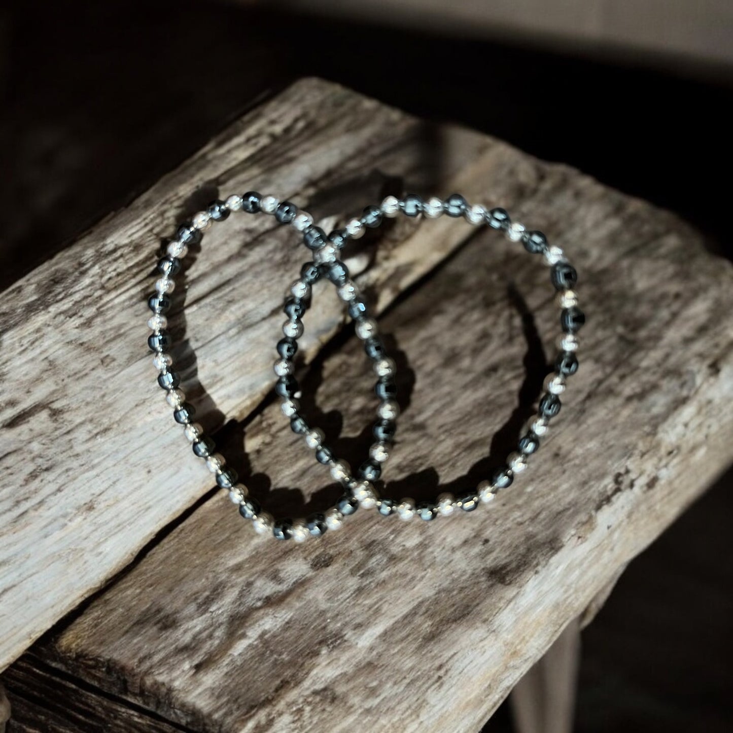 Silver Hematite Bracelet