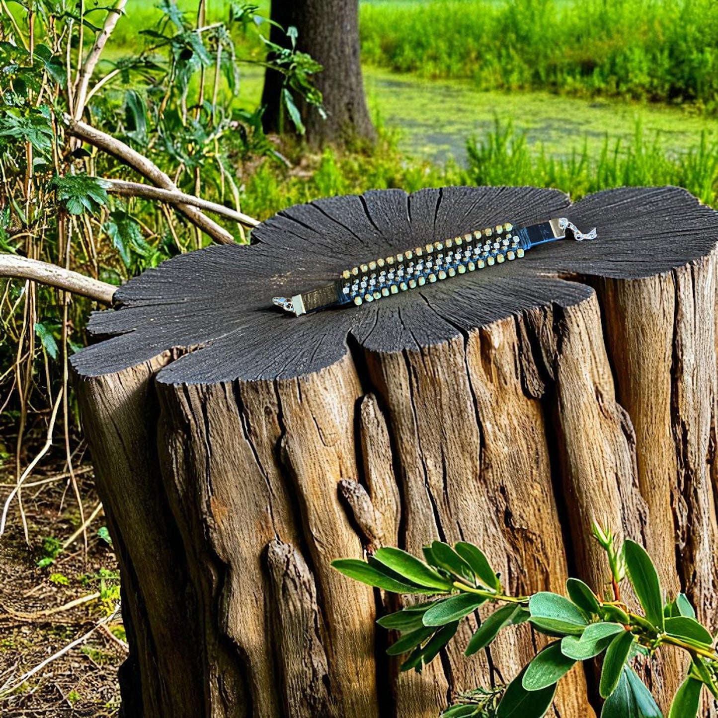 Diamonds in the rough bracelet