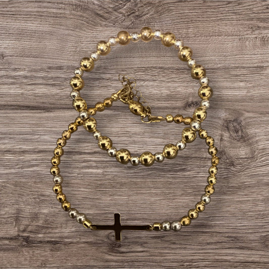 Cross bracelet set